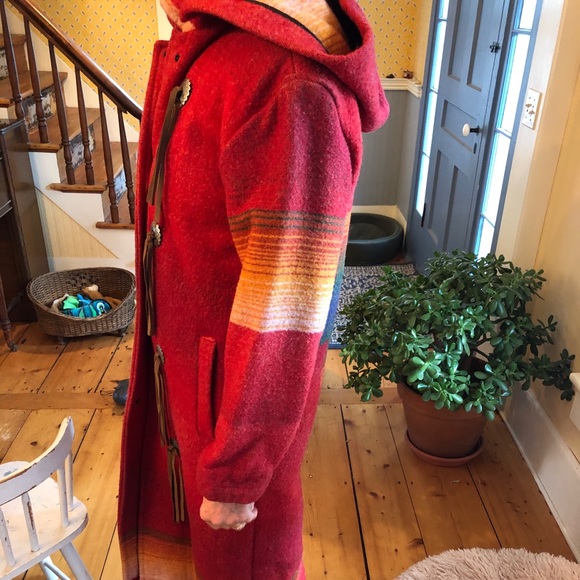 Vintage Woolrich/ Pendleton Southwestern Native Blanket Coat - Picture 3 of 3